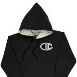 Champion Hoodie - Large Black Cotton Blend