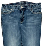 Rock 47 Boot Cut Jeans - 31W UK 10 Blue Cotton Blend