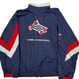 1990-92 England Umbro Football Windbreaker - Medium Blue Polyester