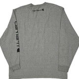 Carhartt Long Sleeve T-Shirt - XL Gray Cotton