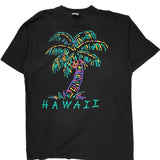 Hawaii Poly Tees Graphic T-Shirt - 3XL Black Cotton