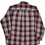 Nautica Checked Flannel Shirt - Large Multicoloured Cotton