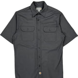 Carhartt Short Sleeve Shirt - Medium Grey Polyester Blend