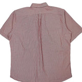 Tall Polo By Ralph Lauren Striped Short Sleeve Shirt - XL Red Cotton
