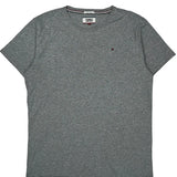 Tommy Jeans T-Shirt - Medium Grey Cotton