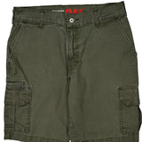 Dickies Cargo Shorts - 34W 10L Green Cotton Blend