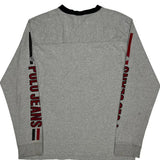 Polo By Ralph Lauren Spellout Long Sleeve T-Shirt - Large Gray Cotton