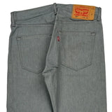501 Levis Jeans - 33W 30L Grey Cotton