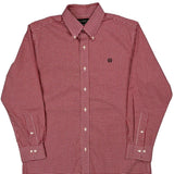 Ralph Lauren Checked Shirt - Large Red Cotton