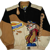 Chocolate Nesquik Jh Designs Graphic Varsity Jacket - 2XL Multicoloured Cotton Blend