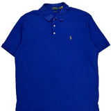 Polo By Ralph Lauren Polo Shirt - Large Blue Cotton