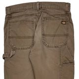 Dickies Carpenter Pants - 32W 32L Brown Cotton Blend