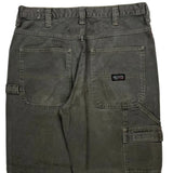 Wrangler Carpenter Trousers - 34W 30L Green Cotton