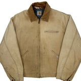 1989 Made In USA Carhartt Jacket - Large Beige Cotton