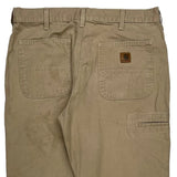 Carhartt Carpenter Trousers - 36W 31L Khaki Cotton