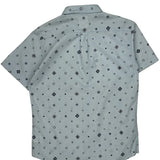 Levis Short Sleeve Shirt - Small Blue Cotton