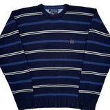 Tommy Hilfiger Striped Sweater - XL White Cotton
