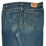 Levis Boot Cut Jeans - 36W 31L Blue Denim