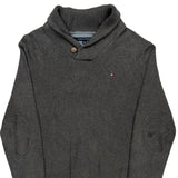 Tommy Hilfiger Sweater - Large Gray Cotton Blend