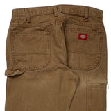 Dickies Carpenter Trousers - 32W 31L Brown Cotton