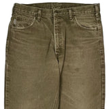 Carhartt Flannel Lined Pants - 34W 33L Brown Cotton