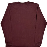 Carhartt Long Sleeve T-Shirt - Medium Burgundy Cotton