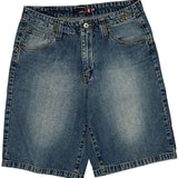 Quiksilver Denim Shorts - 30W 10L Blue Denim