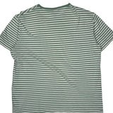 Polo By Ralph Lauren Striped T-Shirt - Large Green Cotton