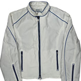 Armani Exchange Contrast Stitch Jacket - Large White Cotton