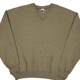 Russell Athletic Sweatshirt - 2XL Beige Cotton