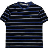 Lacoste Striped T-Shirt - 2XL Blue Cotton
