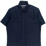 Tommy Hilfiger Short Sleeve Shirt - XS Navy Cotton
