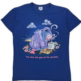 Eeyore Character From Winnie The Pooh Disney Cartoon T-Shirt - XL Blue Cotton