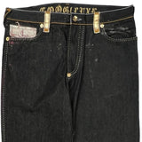 Coogi Graphic Jeans - 38W 32L Black Denim