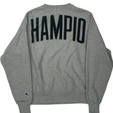 Reverse Weave Champion Spellout Sweatshirt - Small Grey Cotton