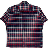 Tommy Hilfiger Checked Short Sleeve Shirt - XL Navy Cotton
