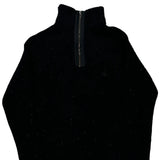 Age 7 Burberry London 1/4 Zip - Small Black Wool