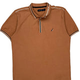 Nautica Polo Shirt - XL Brown Cotton