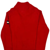 Tommy Hilfiger Spellout Zip Up - XL Red Cotton