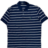 Polo By Ralph Lauren Striped Polo Shirt - XL Blue Cotton