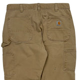 Carhartt Carpenter Trousers - 34W 30L Khaki Cotton