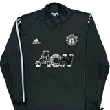 2016 - 17 Adidas Manchester United Drill Top Football Shirt - Medium Black Polyester