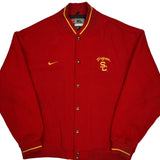 USc Trojans Nike College Varsity Jacket - XL Red Polyester