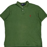 Polo By Ralph Lauren Polo Shirt - 2XL Green Cotton
