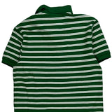 Nike Striped Polo Shirt - Medium Green Cotton
