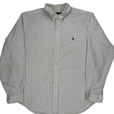 Ralph Lauren Checked Shirt - 2XL Blue Cotton