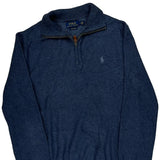 Polo By Ralph Lauren 1/4 Zip - Medium Blue Cotton