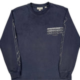 Lacoste Graphic Long Sleeve T-Shirt - Small Navy Cotton