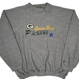 Green Bay Packers Logo Athletics Nfl Sweatshirt - XL Gray Cotton Blend