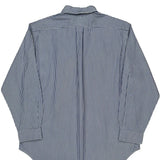 Ralph Lauren Striped Shirt - Large Blue Cotton